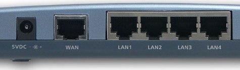 In the router's WAN port, insert the cable from the provider