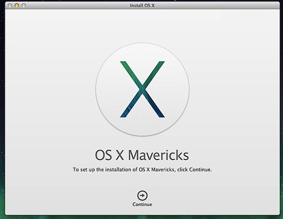 Krok 8 : Określ dysk i uruchom instalację OS X Mavericks