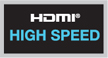 HDMI High Speed   Высокоскоростной кабель - поддержка разрешений, превышающих 1080p, включая технологию Deep Color и все форматы 3D, описанные в спецификации 1