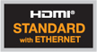 Стандарт HDMI с Ethernet   Стандартный кабель HDMI с Ethernet - возможность использования сетевого канала